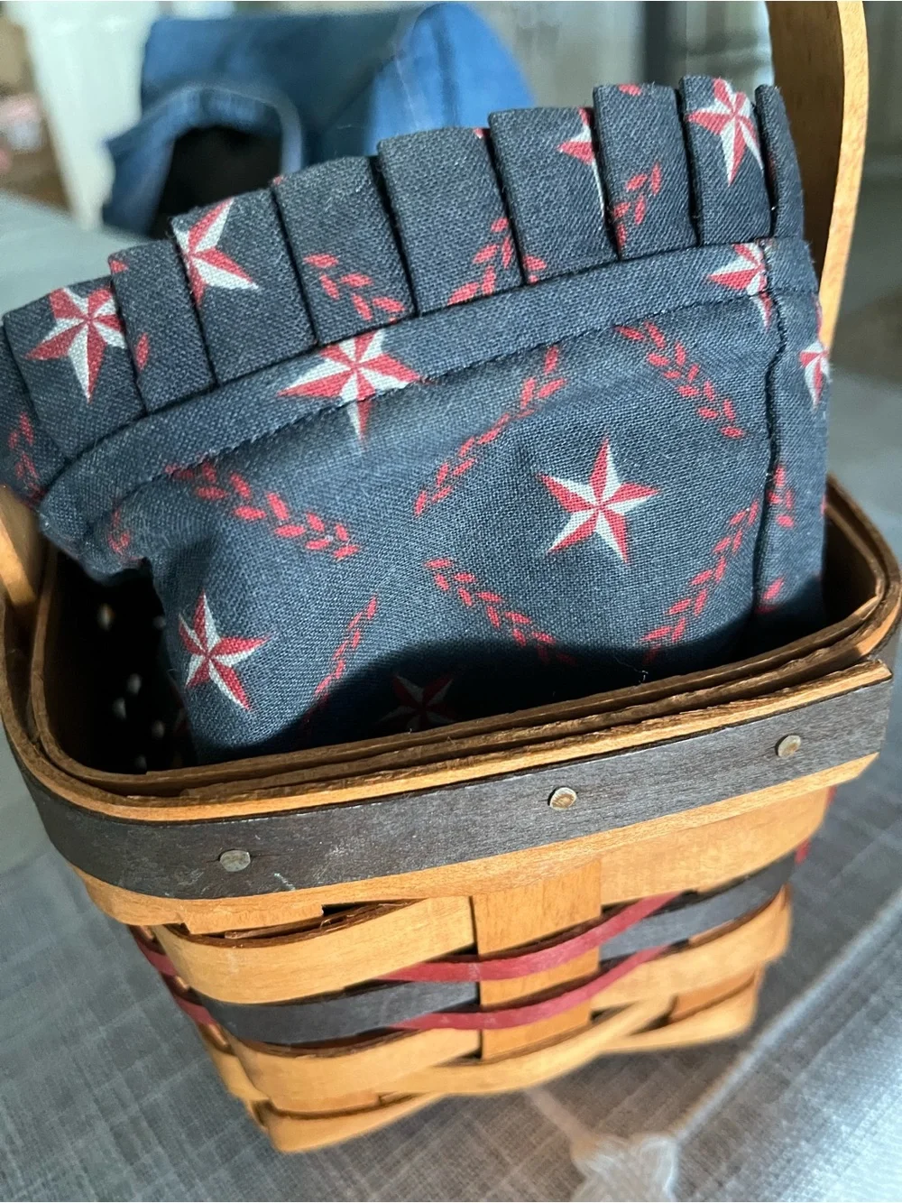 Longaberger 1993 Inaugural Basket Liner Protector Signed USA